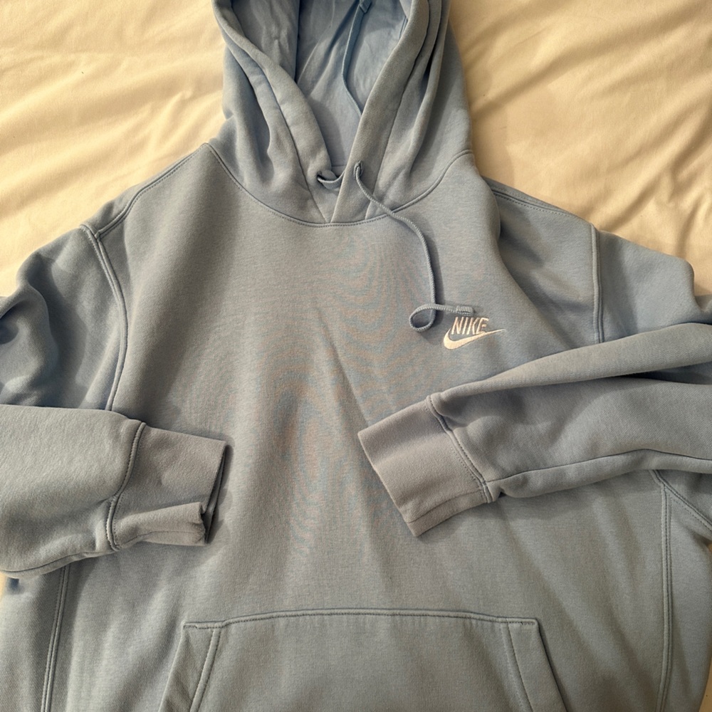 Light blue Nike hoodie size m